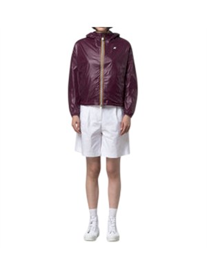 Giubbino reversibile Laurette K-Way donna in tessuto rosa/bordeaux in DONNA