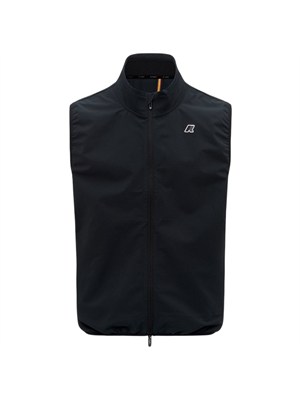 Gilet unisex Flaner K-Way in pile nero in UOMO