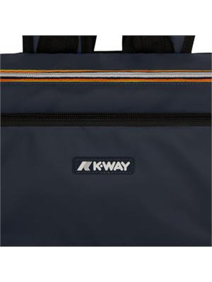 Zaino Gizy K-Way in tessuto blu waterproof in UOMO