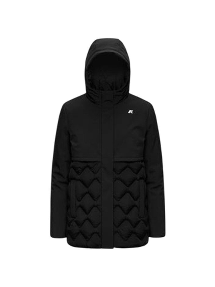 Giubbino imbottito Siphane K-Way donna in tessuto nero
