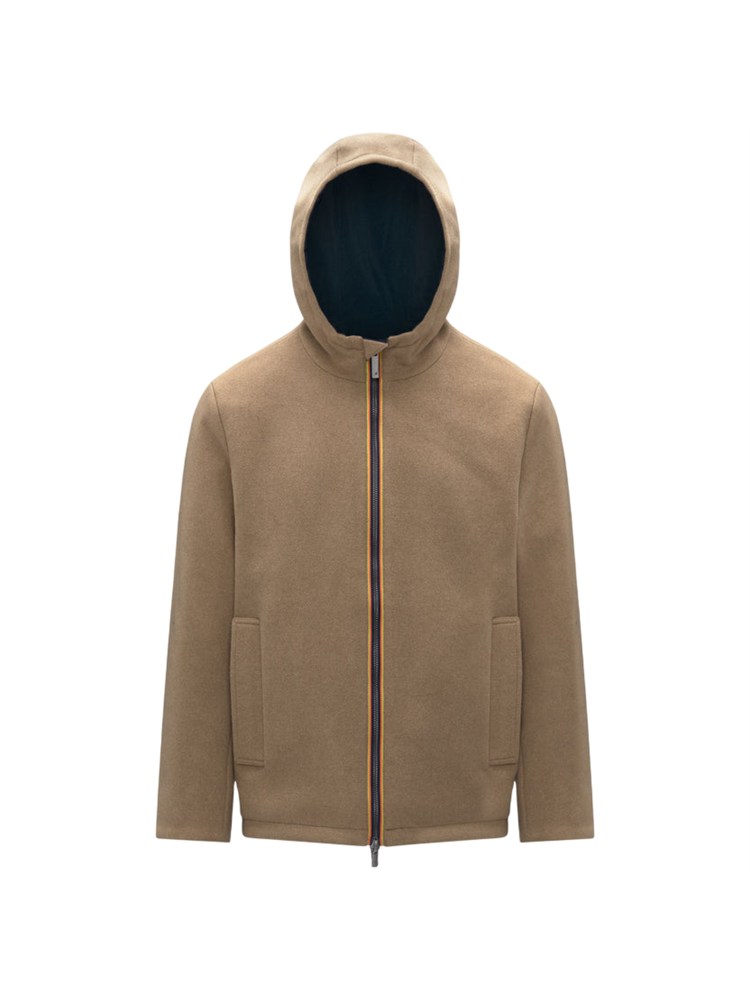 Giubbino reversibile Claudel K-Way uomo beige/blu