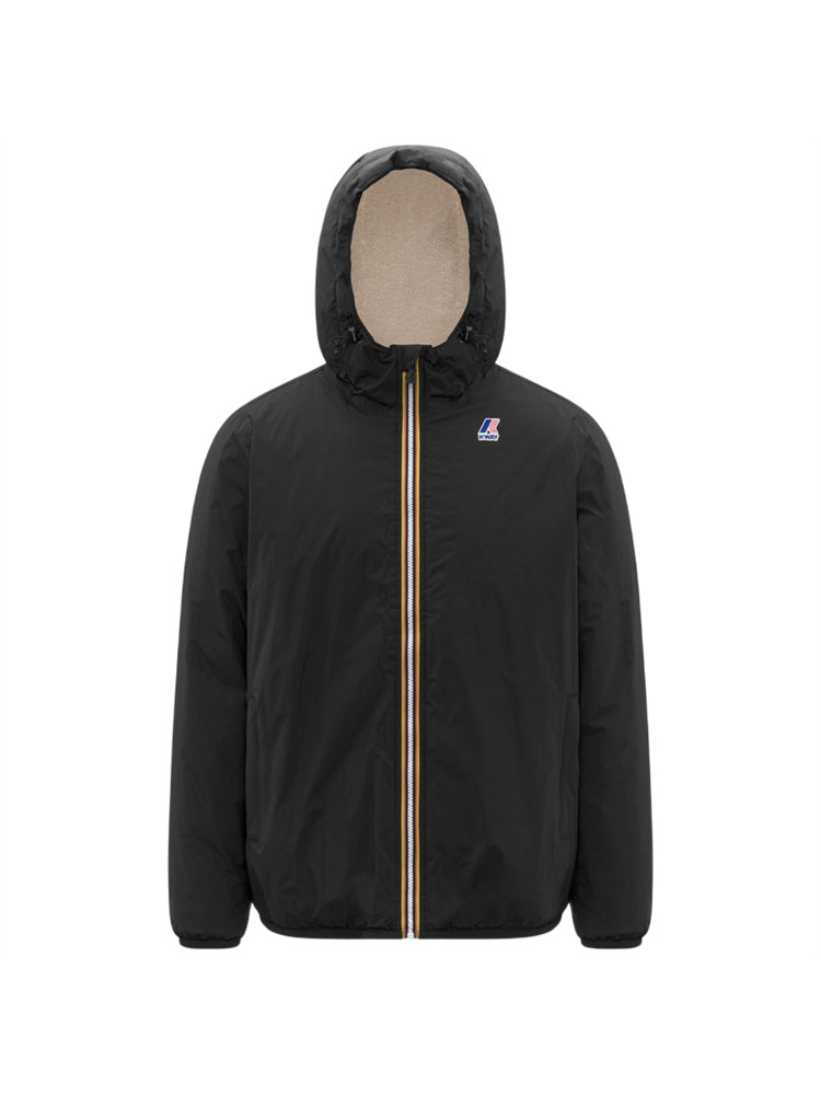 Giubbino Claude K-Way in nylon ripstop nero