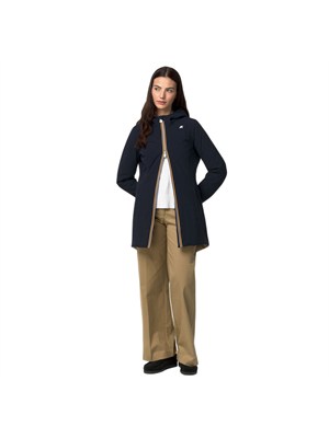 Giubbino reversibile Denise K-Way donna in nylon blu in DONNA