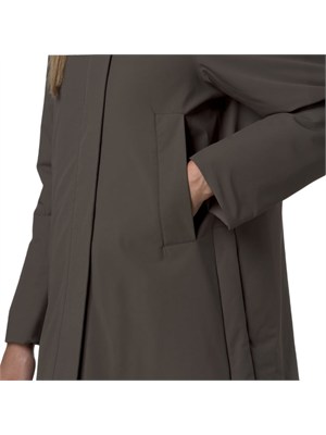 Giubbino Marla K-Way donna in tessuto khaki in DONNA