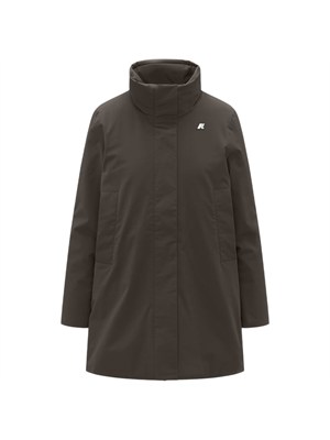 Giubbino Marla K-Way donna in tessuto khaki in DONNA
