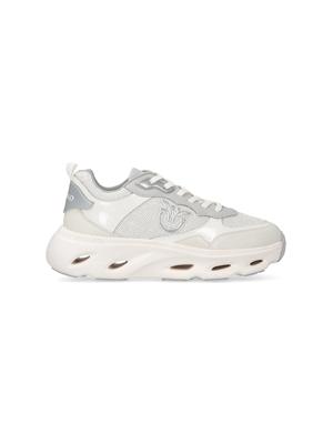 Sneakers bianca Pink09 Pinko in pelle e tessuto in DONNA