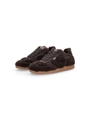 Sneakers Connor Liu Jo donna in tessuto teddy marrone in DONNA