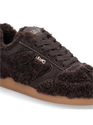 Sneakers Connor Liu Jo donna in tessuto teddy marrone in DONNA