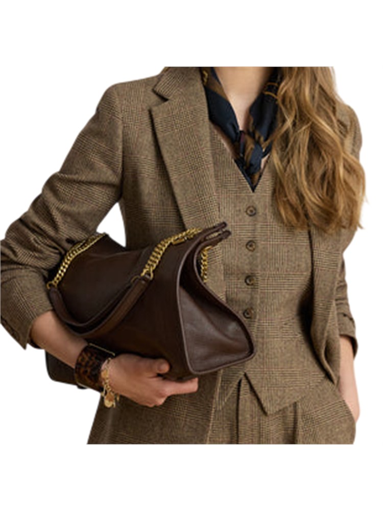Bradley Lauren Ralph Lauren in pelle marrone
