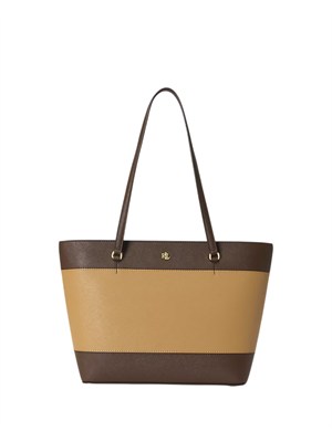 Borsa Karly Lauren Ralph Lauren in pelle marrone in DONNA