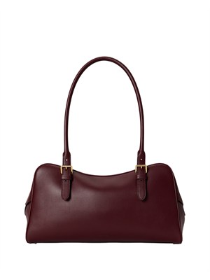 Borsa Marcy Lauren Ralph Lauren in pelle bordeaux in DONNA