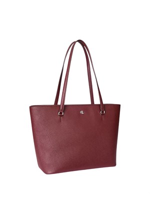 Borsa Karly Lauren Ralph Lauren in pelle bordeaux in DONNA
