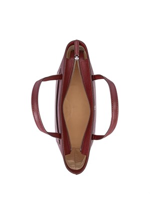 Borsa Karly Lauren Ralph Lauren in pelle bordeaux in DONNA