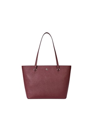 Borsa Karly Lauren Ralph Lauren in pelle bordeaux in DONNA