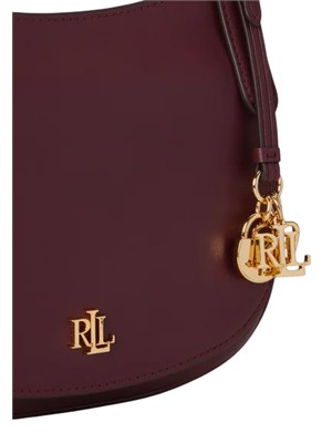 Borsa Marcy Lauren Ralph Lauren in pelle bordeaux in DONNA