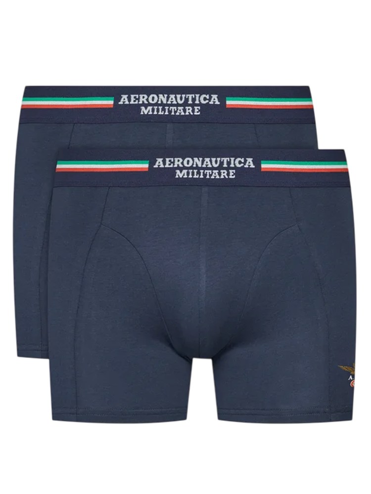 Slip 2 pack Aeronautica Militare in cotone blu
