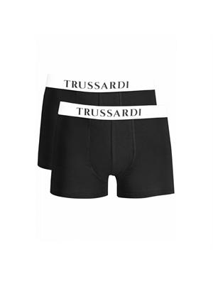 Boxer 2pack Trussardi in cotone nero e logo in UOMO