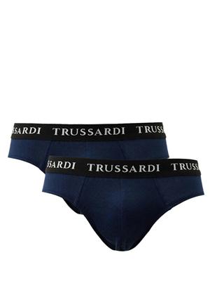 Slip 2pack Trussardi uomo in cotone blu in UOMO