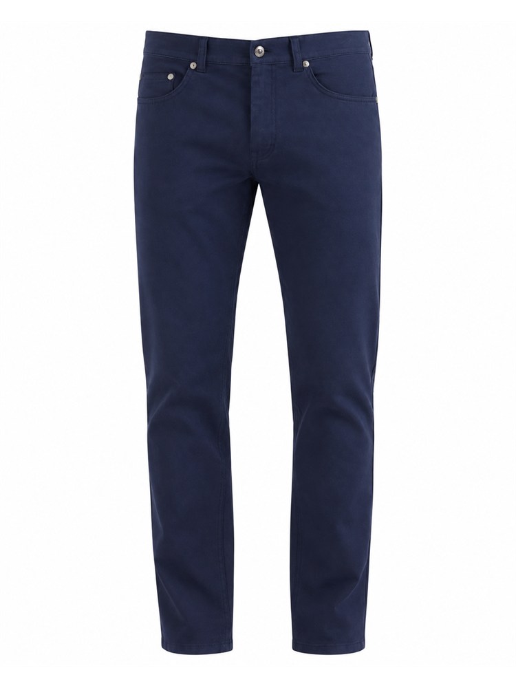 Pantaloni Harmont & Blaine uomo in gabardina di cotone blu