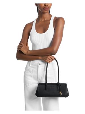 Borsa Laila Michael Michael Kors in pelle nera in DONNA