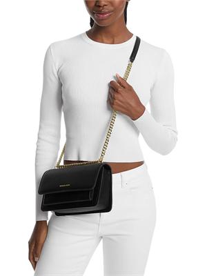 Borsa Claire Michael Michael Kors donna in pelle nera in DONNA