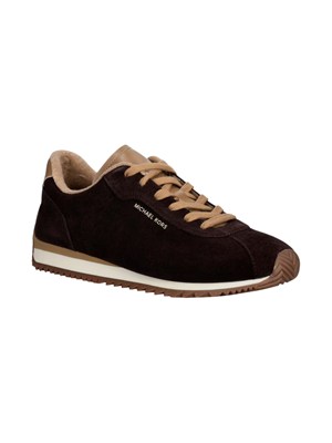 Sneakers Rhodes Trainer Michael Michael Kors donna in camoscio marrone in DONNA