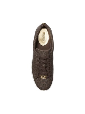 Sneakers Keaton Michael Michael Kors donna in tela marrone logo in DONNA