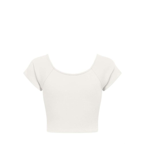 ONLY 15296888 Clo Onlolive Top Bianco Donna in Abbigliamento