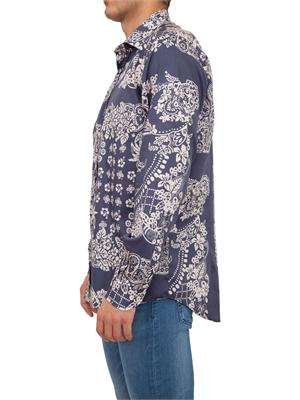CAMICIA MANICA LUNGA ETRO BLU in UOMO