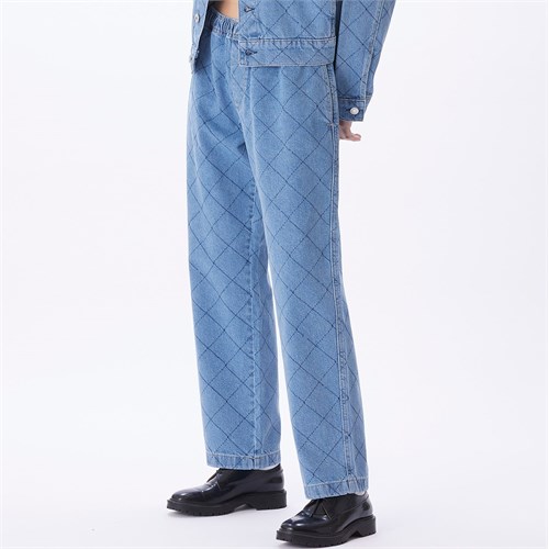 OBEY 242000116 Jeans Lin Easy Dm Blu Donna in Abbigliamento