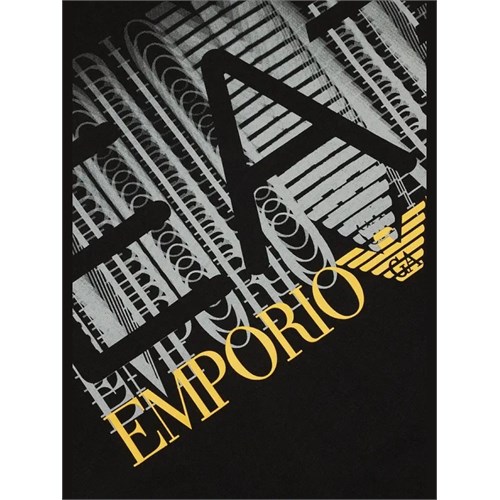 EA7 EMPORIO ARMANI 3DBT59 Bj02Z 1200 T-Shirt Nero Bambino in Abbigliamento