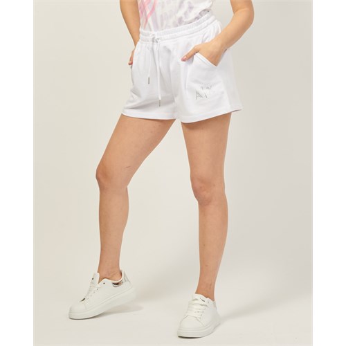 ARMANI EXCHANGE 3DYS89 Yjfhz 1000 Shorts Bianco Donna in Abbigliamento