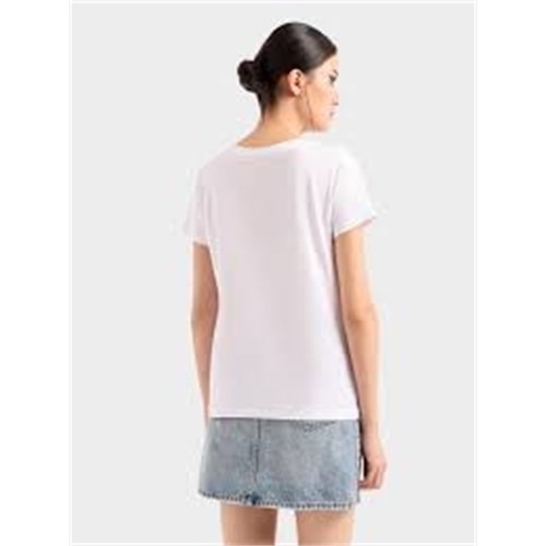 ARMANI EXCHANGE 3DYT01 Yj3RZ 1000 T-Shirt Bianco Donna in Abbigliamento