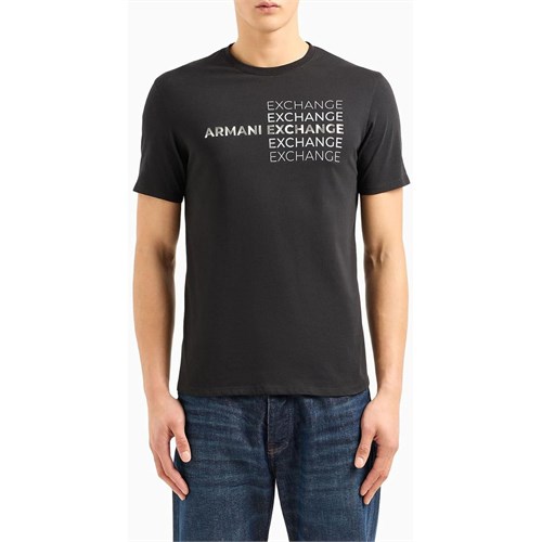 ARMANI EXCHANGE 3DZTAC Zj9TZ 1200 T-Shirt Nero Uomo in Abbigliamento