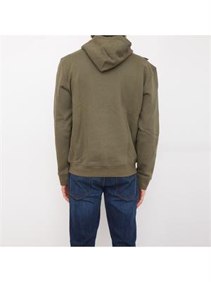 FELPA GUESS JEANS VERDE in UOMO