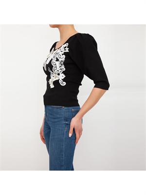 MAGLIA TWIN-SET NERO in DONNA