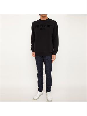 FELPA PHILIPP PLEIN NERO in UOMO