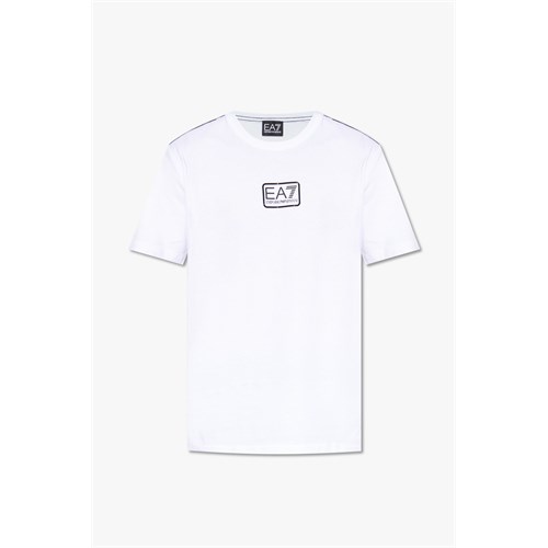 EA7 EMPORIO ARMANI 6RPT05 Pj02Z 1100 T-Shirt Bianco Uomo in Abbigliamento