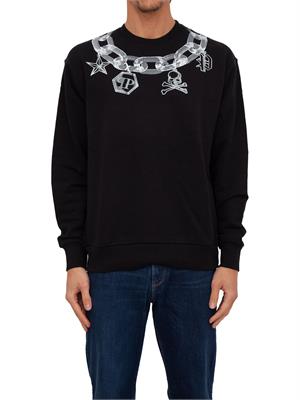 FELPA PHILIPP PLEIN NERO in UOMO