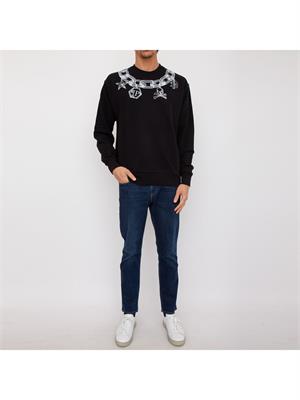 FELPA PHILIPP PLEIN NERO in UOMO
