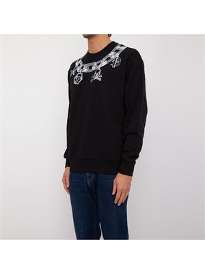 FELPA PHILIPP PLEIN NERO in UOMO