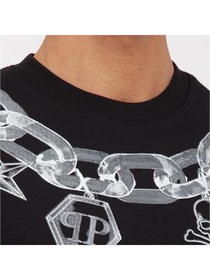 FELPA PHILIPP PLEIN NERO in UOMO