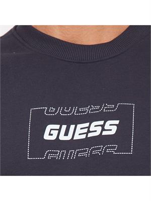 FELPA GUESS JEANS BLU in UOMO