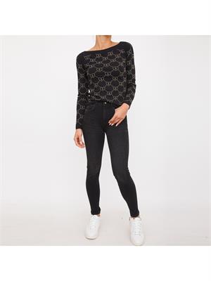 JEANS GUESS JEANS NERO in DONNA