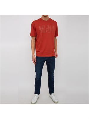 T-SHIRT ARMANI EXCHANGE ROSSO in UOMO