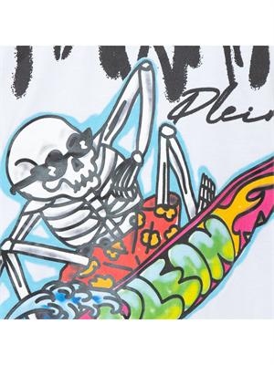 T-SHIRT PHILIPP PLEIN BIANCO in UOMO