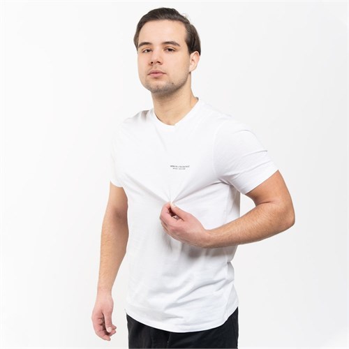 ARMANI EXCHANGE 8NZT91 Z8H4Z 1100 T-Shirt Bianco Uomo in Abbigliamento