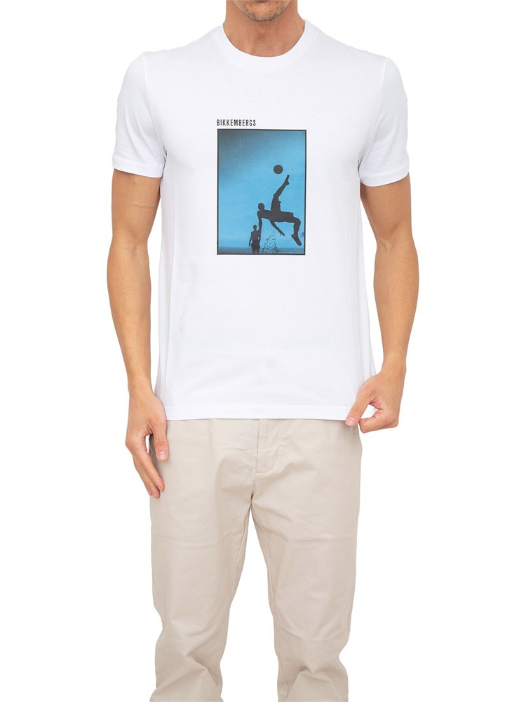 T-SHIRT BIKKEMBERGS BIANCO