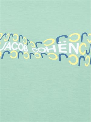T-SHIRT JACOB COHEN VERDE in UOMO