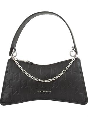 BORSA A SPALLA K.LAGERFELD NERO in DONNA